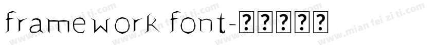 framework font字体转换